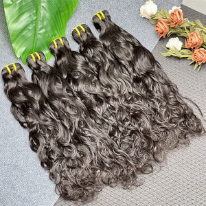 Оптовые поставки натуральных вьетнамских волос: пучки натуральных волнистых волос, необработанные, высококачественные, оригинальные, двойного вытягивания. - Product Image 2