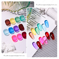 JTING-Vernis à ongles en gel transparent néon glacé de nouvelle conception, ODM/OEM, fournisseur professionnel d'ongles de marque privée personnalisé gratuit