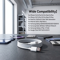 Cable de datos tipo C de carga rápida Cantell de alta calidad 1M 6A para teléfonos inteligentes 5A 6A para teléfonos móviles Android