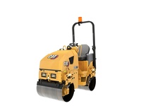 Nouvelle Rouleuse Vibrante à Double Tambour CAT CB1.7 CB1.8 Mini Hydrostatique 2RM pour routes municipales en asphalte avec roues en acier et caoutchouc