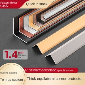 Bande de fermeture à angle droit en forme de L en alliage d'aluminium de 1.4mm d'épaisseur avec adhésif de 1.4mm pour la protection - Product Image 5