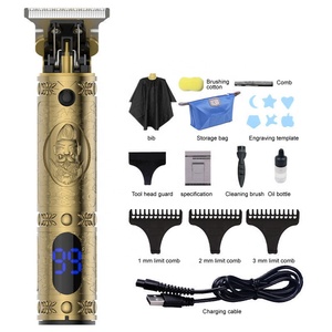 T-blade Máy cắt tóc chuyên nghiệp Retro dầu đầu không dây tóc Clipper điện tóc tông đơ cho nam giới - Product Image 3