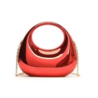 Cadeau de la Saint-Valentin, style DE CA, mini sac bandoulière en acrylique multicolore avec chaîne, sac de soirée pour femmes