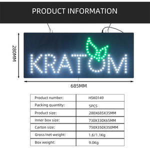 Enseigne publicitaire de pharmacie K-RA-<span class=keywords><strong>TOM</strong></span> de 11*27 pouces à haute luminosité, enseigne lumineuse LED intérieure à LED mobile pour pharmacie - Product Image 5