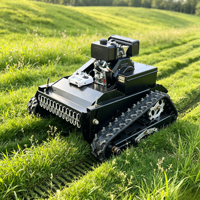 Robot tondeuse à gazon chenillée télécommandée 550 mm, moteur diesel 4 temps, certifié CE EPA, pour vignoble et jardin