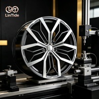 Jantes forgées bicolores argent-noir à 5 branches en Y 18x8J 5x114.3 ET35 CB60.1 Jantes personnalisées OEM pour véhicules de tourisme