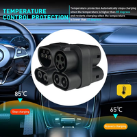 Adaptateur EV CCS1 à CCS2 Chargeur AC + DC CCS1 à CCS2 Type1 à Type2 Convient à l'adaptateur de charge rapide New Energy Vehicle