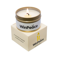 Luxuriöse Bienenwachs-Duftkerze in Metalldose |   Reisefreundliche Handgemachte Aromatherapie-Kerze mit Deckel |   Elegantes Wohndekor-Geschenk