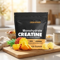 Complément alimentaire à base de créatine monohydrate pour adultes, sous marque privée, faible teneur en sucre, pour l'énergie et la performance musculaire