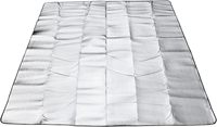 Tapis de camping double face en aluminium imperméable et isolant pour l'extérieur, couverture en mousse et feuille d'aluminium pour le camping, coussin en mousse imperméable et isolant