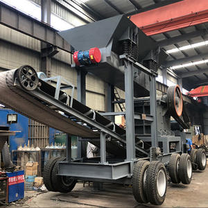 Concasseur à mâchoires mobile portable de petite taille pour roche dure, minerai, argent et pierre, avec moteur, roulement et engrenage essentiels - Product Image 4