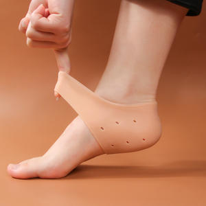 Couvre-talon en <span class=keywords><strong>silicone</strong></span> Chaussettes anti-fissures pour hommes et femmes Hydratant Anti-abrasion Foot Pa - Product Image 3