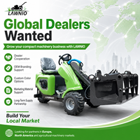 Chargeuse compacte LAWNIO certifiée CE EPA EuroV ISO, à transmission hydraulique intégrale, machine polyvalente pour vignobles