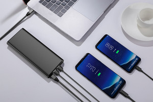 Cargador portátil de carga rápida de 20000mAh, 26800mAh, 30000mAh, PD100W, 3 salidas USB, pantalla LED, Banco de energía de Metal - Product Image 4