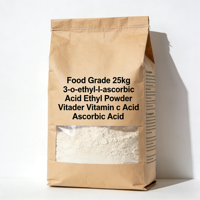 Qualité alimentaire 25kg Acide 3-o-éthyl-l-ascorbique Poudre d'éthyle Vitamine acide c Acide ascorbique Prix