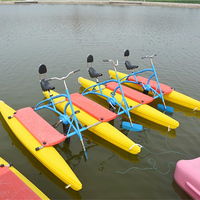 Prix d'usine Vélo aquatique à pédales flottant pour trois personnes, en PE, pour eau de mer et océan
