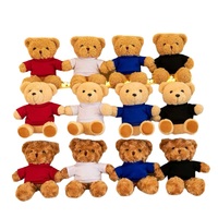 Ours en peluche personnalisé par sublimation en gros avec T-shirt – Créez votre LOGO – Jouet en peluche mignon et doux
