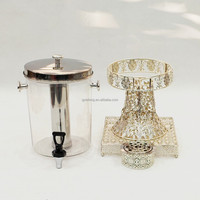 Hete Verkoop Holle Gesneden Drank Dispenser Capaciteit 8l Roestvrijstalen Sap Drank Dispenser Zilveren Serveerapparatuur