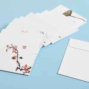 时尚高品质热邮票金箔圣诞卡感谢卡贺卡带信封，定制设计