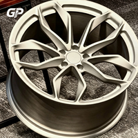 Jantes en alliage d'aluminium 6061 forgées monobloc à rayons en Y, finition argent satiné, 17-24 pouces pour Tesla Model 3 Model Y 5x114.3 ET personnalisé