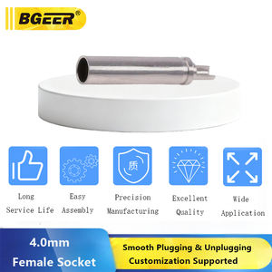 4.0mmメスソケットバナナ銅ポスト純銅ニッケルメッキオス-メスバットコネクタ接地ポストアクセサリー - Product Image 5