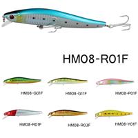 Nouvelle Leurre Flottante Minnow 115mm 130mm, Accessoires de Pêche, Leurres Solides Multi-angles pour Perche, Leurres de Pêche Minnow