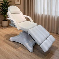 Fauteuil de tatouage hydraulique réglable à jambes séparées, lit de massage inclinable pour salon de beauté, pédicure, tatouage et physiothérapie