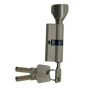 Manopola chiave di alta sicurezza cilindro serratura euro cilindro di zinco di sicurezza con 5 chiavi reversibili