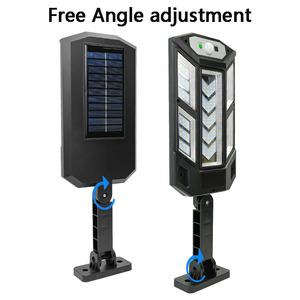 High Brightness IP65 Smart Outdoor Lighting 147LED Street <b>Light</b> PIR <b>Sensor</b> Solar ABS Plastic Wall Factory Price for Road Use - Product Image 3