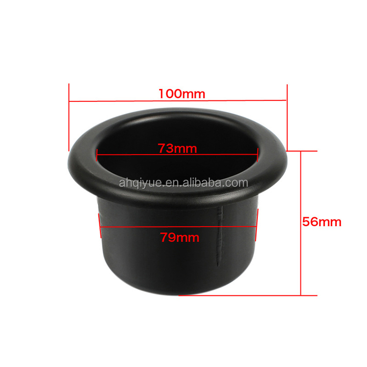 Black Plastic Cup Holder for Yacht Camper Van - Qiyue Auto Parts
