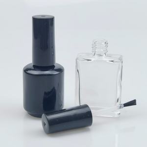 Flacon en verre vide de luxe pour vernis à ongles, rond, blanc/noir, 8ml, 10ml, 15ml, avec bouchons pinceaux, en gros, pour gel UV, en promotion - Product Image 6