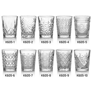 Embossed Shot <b>Glass</b> Cup Mini Whiskey Tasting <b>Glasses</b> Vintage Snifters 2oz Shot <b>Glasses</b> - Product Image 6