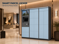 Casier à colis intelligent avec écran publicitaire, solution de récupération en libre-service pour hall d'entreprise, appartement et hôtel - 2026 Smart