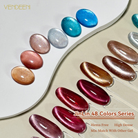 Vendeeni 48 Couleurs Vernis Gel Magnétique Effet Œil de Chat 15ml, Kit Gel Ongles Œil de Chat avec Logo Personnalisé pour Fournisseur d'Ongles Professionnel