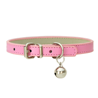 Collier durable pour animaux de compagnie Colliers réglables en cuir PU Cloches Produits pour chiens pour animaux de compagnie Accessoires pour chiens