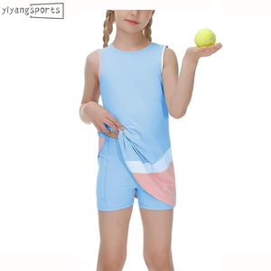 Robe de sport personnalisée de créateur Jupes de tennis pour jeunes filles Jupes personnalisées pour enfants Vêtements de tennis pour filles - Product Image 6
