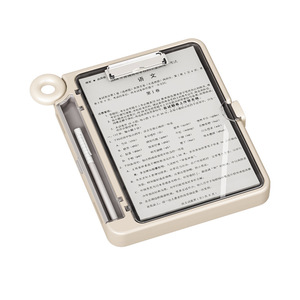 Office Organizer Desktop Storage Box A4 Size Double Layer Classification Student Document Holder With Cover - Product Image 2