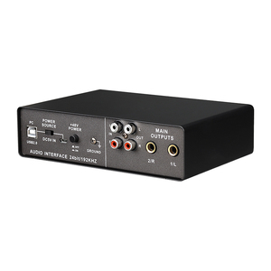 Xtuga Q24 Actualización Interfaz de <span class=keywords><strong>audio</strong></span> musical USB externo para PC Grabación de estudio Tarjetas de sonido mejoradas - Product Image 3