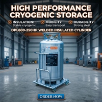 Réservoir de stockage de gaz industriel certifié TPED CIMC Sanctum en acier inoxydable austénitique pour argon liquide, pression 250-0,15 MPa