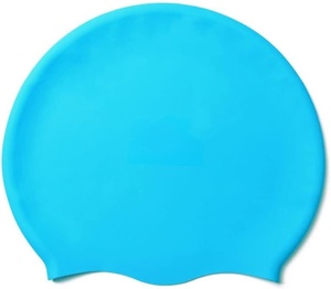 Gorro de Natación de Silicona Suave con Logotipo Impreso Personalizado, Mantiene el Cabello Seco - Product Image 1