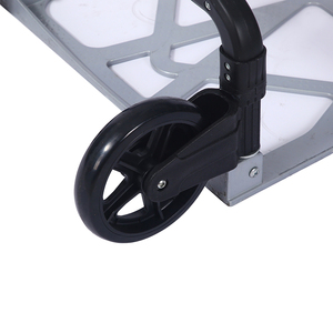 Chariot à main pliable en aluminium de 150 kg, chariot à roulettes pliable à 2 roues pour les voyages et les courses - Product Image 5