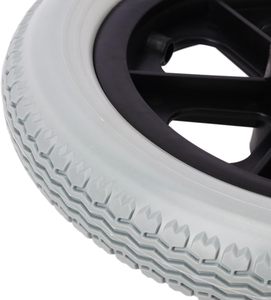 HL <span class=keywords><strong>12</strong></span> 인치 솔리드 구조 PU FOAM 플라스틱 스포크 휠 캐스터 휠 용 하드 고무 타이어 이동성 보조 액세서리 휠 - Product Image 4