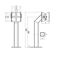 Support de caméra antidéflagrant personnalisé en acier inoxydable, support mural pour caméras CCTV