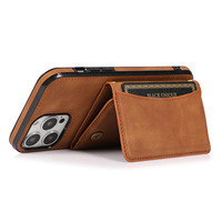 Nouvelle Coque de Téléphone de Luxe en Cuir PU Antichoc avec Porte-Cartes pour iPhone 18 17 16 15 14 13 12 11 Pro Max Plus