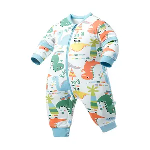 Peuter Slaapzak Baby Slaapzak Met Voeten 100% Katoenen Slaapzak Voor 2-4T Baby Meisje Jongen Essentials Graafmachine