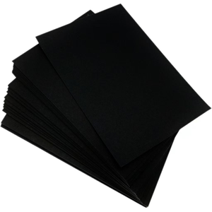 High Quality 110gsm Double Side <b>Recycled</b> Black Cardboard Paper Sheets 70x100cm for <b>Gift</b> Packaging Photo Frames Candle Projects - Product Image 2