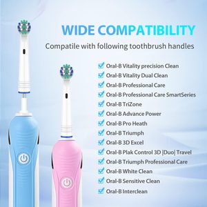 หัวแปรงสีฟันไฟฟ้า <span class=keywords><strong>Oral</strong></span> <span class=keywords><strong>B</strong></span> แบบโค้ง 3 มิติ ขนแปรงไนลอนนุ่ม สำหรับการดูแลสุขภาพช่องปากประจำวัน - Product Image 6