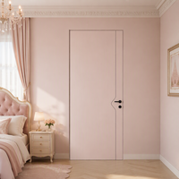 Porte intérieure moderne dissimulée, invisible, sur mesure, à cadre encastré, pour chambre à coucher