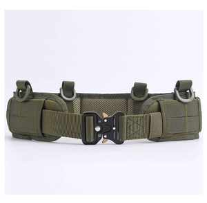 DFB1206 Conjunto Táctico de Cinturones Molle Delgados de Uso Intensivo, Cinturones y Bolsas para Caza y Juego, Cinturones de Defensa Personal Seguros con 4 Anillas en D EN STOCK - Product Image 1