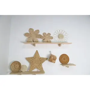 Cartoon Shaped Rattan Animal Wall Decor For Kid ROom cute Art Decor Wholesale Vietnam Supplier